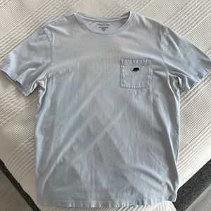 Banana Republic crew neck front pocket t-shirt. Size medium. Color blue.